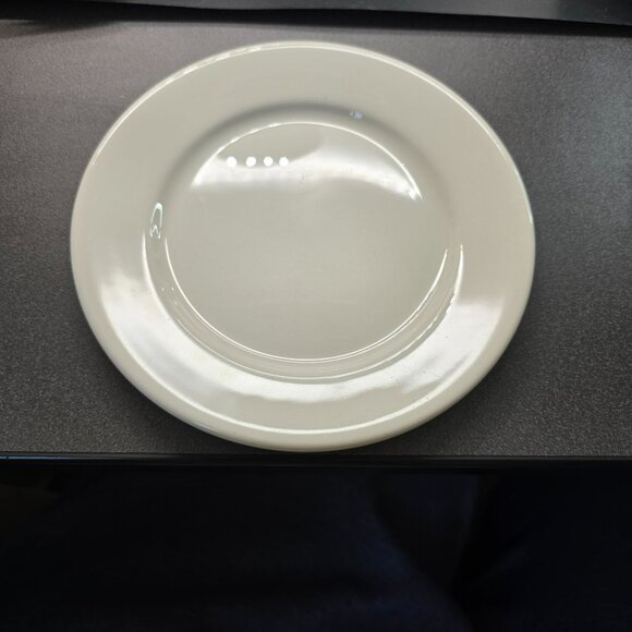 Vintage Syracuse China Ivory Plates & Small Dish Set Swirl and Plain DH1325 - Picture 5 of 10